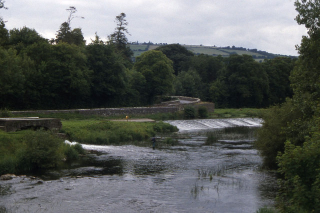 Weir on the River Barrow at Milford