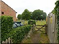 Footpath into the churchyard, Car Colston