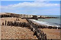 Groyne at Pevensey Bay beach