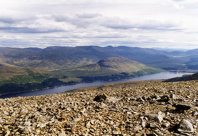 Looking towards Loch Laggan from the summit of Carn Liath