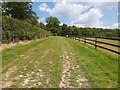 Footpath next to a Horse Paddock