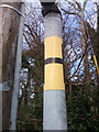 SH6067 : Hydrant sticker on the B4409, Tregarth by Meirion