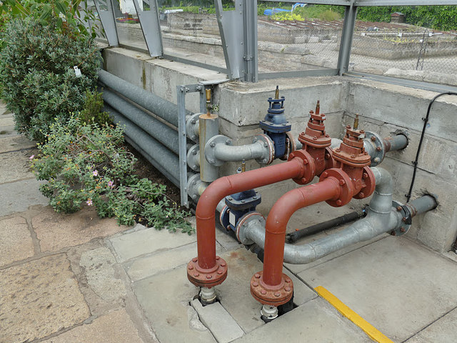 Duthie Park: valve arrangement in the winter gardens