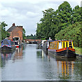 Narrowboats at Gailey Wharf in Staffordshire