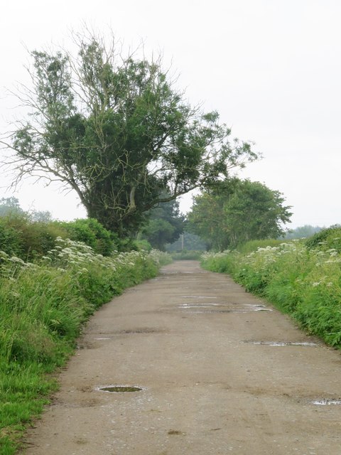 The west end of Myers Lane