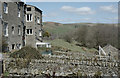 Back of houses on Skyreholme Lane seen from Lumb Mill Way, Skyreholme