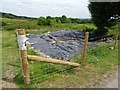 Conservation work on a pond