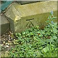 Bench mark, bridge over the Dover Beck, Gonalston