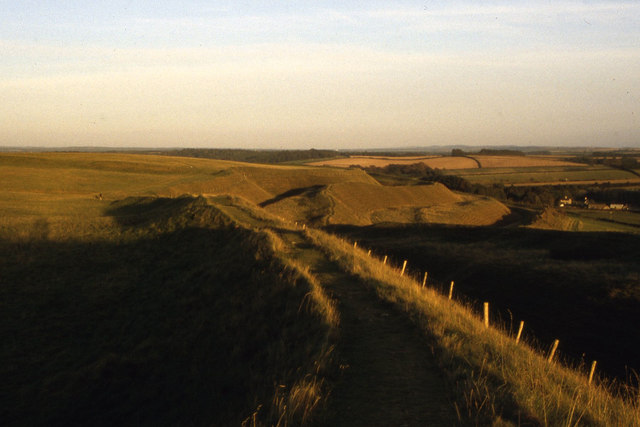 The end of the day at Maiden Castle