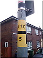 SH5872 : Hydrant sticker on Well Street, Bangor by Meirion