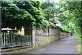 SK5902 : Stone wall beside University Road by Phil Richards