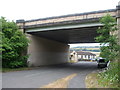 The A46 goes overhead