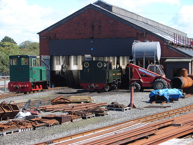 The 'town' end of the ex-GWR shed at Aberystwyth in 2007