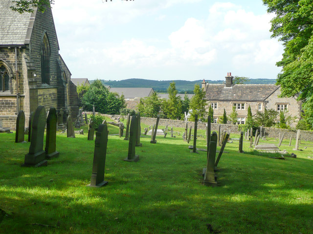 Part of St John's churchyard, Hoyland Swaine