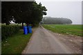 Farm track to Westfield Farm