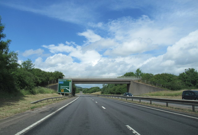 A417 near Brockworth approaching A46... © Roy Hughes :: Geograph ...