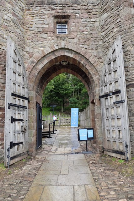 The gates are open at Beeston Castle
