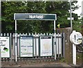 Station sign, Nutfield