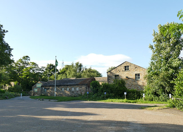 Oakwell Hall: main car park and visitor centre
