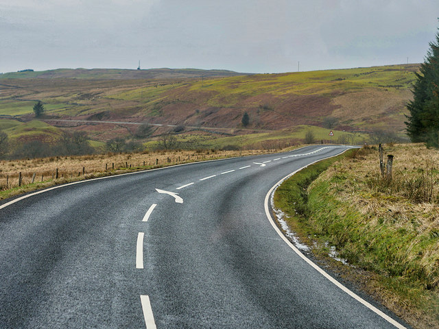 A701 towards Moffat David Dixon cc by sa 2.0 Geograph Britain