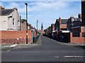 NZ2566 : Back lane north of Shortridge Terrace, Jesmond, Newcastle upon Tyne by Graham Robson
