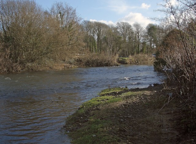 A short stretch of the River Ogmore at Merthyr Mawr