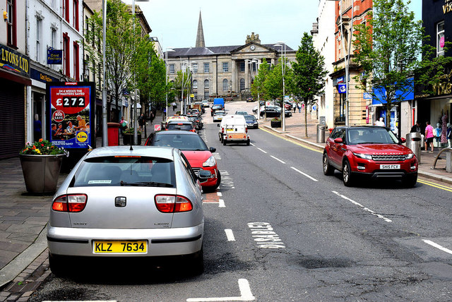 Vehicles in High Street, Omagh