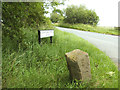 Old guidepost at the end of Constable Ridge Road