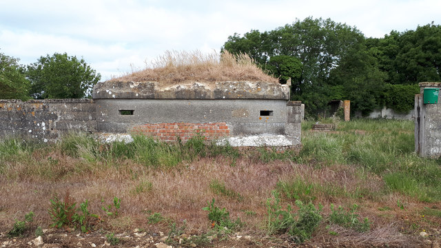 Front of double Norcon pillbox, former RAF Southrop