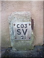 SH7977 : Damaged sluice valve marker, Llandudno Junction by Meirion
