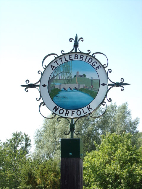 Attlebridge Village sign