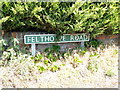 TG1216 : Felthorpe Road sign by Geographer