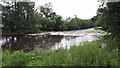 Weir on the River Irvine above Milton Mill