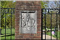 Gate pier, entrance to King George V Playing Fields