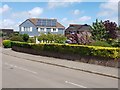 House with solar panels, Chawkmare Coppice, Aldwick 