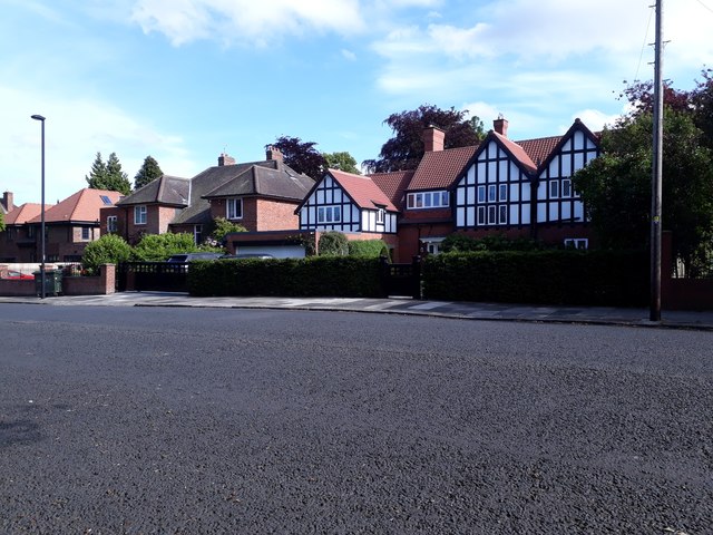 Large houses, Montagu Avenue, Gosforth, Newcastle upon Tyne