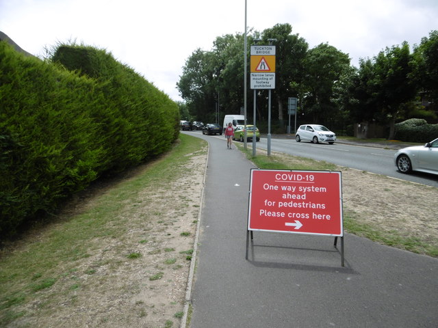 Christchurch, pedestrian notice