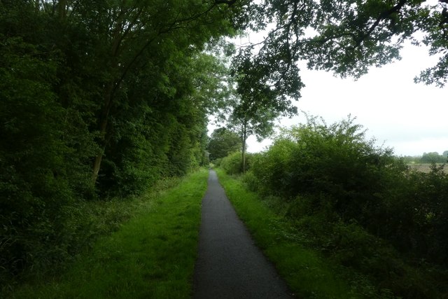 Cycle path along former footpath