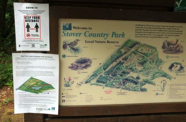 Noticeboard, Stover Country Park