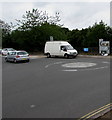 Mini-roundabout in Overmonnow, Monmouth