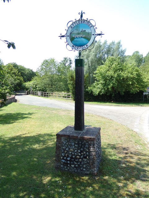 Attlebridge Village sign