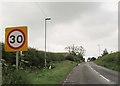 NU1200 : Rothbury  Road  into  Longframlington by Martin Dawes
