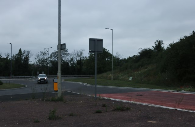Roundabout on Golden Jubilee Way, Wickford
