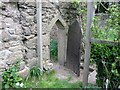 Pointed granite arched doorway, Sloncombe, Dartmoor