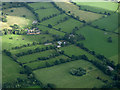 Farmland near Mobberley from the air