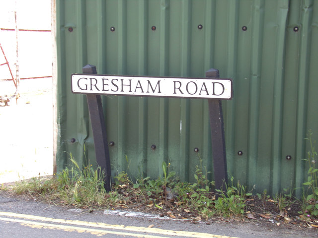 Gresham Road sign