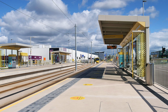 Barton Dock Road Tram Stop © David Dixon cc-by-sa/2.0 :: Geograph ...