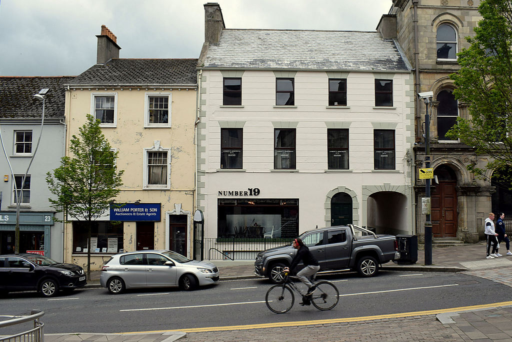 New sign for Number 19, Omagh © Kenneth Allen :: Geograph Britain and ...