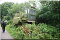 Abandoned harvester on Sleights Lane