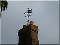 Dated weather vane on Holloway Street Schools, now used by Jehovah